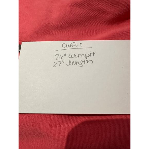 Cufffys Cape‎ Cod Activewear Shirt Mens XL Summer Red Navy 1/4 Zip Pullover - Picture 9 of 9